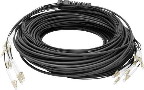 Digitus Glasfaser LWL Anschlusskabel Singlemode OS2 Duplex in Schwarz mit 1x LC/UPC auf 1x LC/UPC Stecker - Bild 1