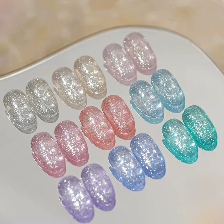 MIANEL Gel-Nagellack, Eis-Diamant, schimmernd, 12 ml - Bild 2