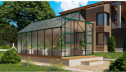 VITAVIA Gewächshaus Mars Plus 11500 aus Aluminium in Grün, B/H/L: 257 x 238 x 445 cm - Bild 1
