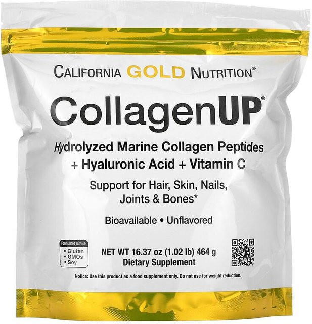 California Gold Nutrition CollagenUP, Hydrolysierte marine Kollagenpeptide, 464 g - Bild 1