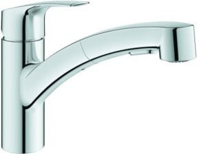 Grohe Spültisch-Einhebelmischer Eurosmart in Chrom mit ausziehbarer Brause und schwenkbarem Auslauf - Bild 1