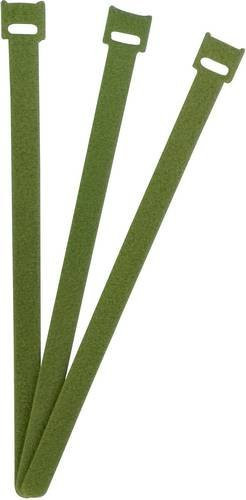 FASTECH Klettkabelbinder zum Bündeln in Grün, 100 Stück, Länge: 25 cm, Breite: 1,3 cm - Bild 1