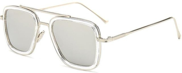 Lijianzcx Sonnenbrille Square, Metall, Vollrand, Unisex, White - Bild 1