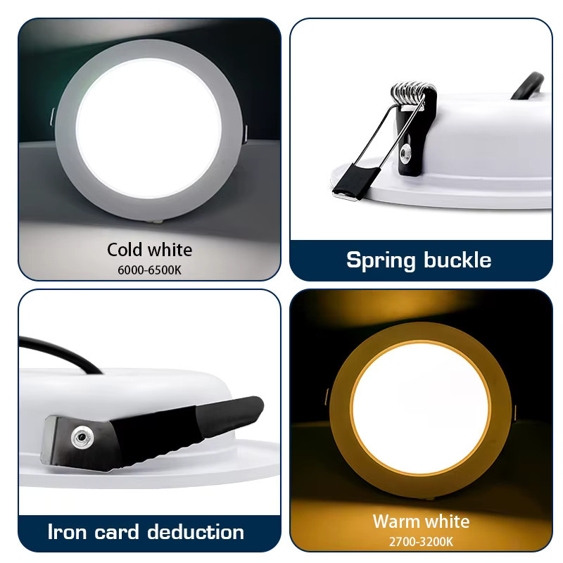 6er Set RXMAX LED Einbau Downlights White Panel Lampen für Innenbeleuchtung - Bild 3