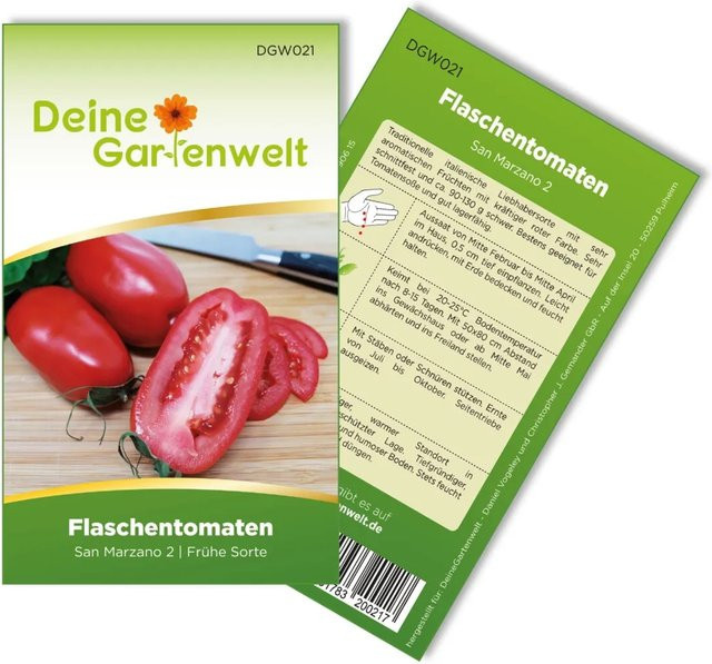 Deine Gartenwelt San Marzano Flaschentomaten Samen - Bild 1