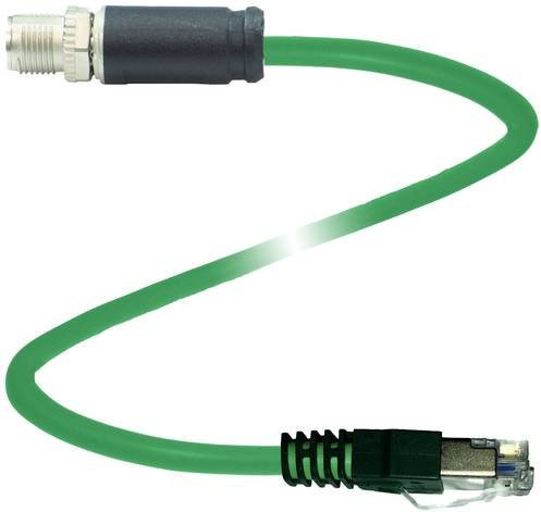 Pepperl+Fuchs 70134695 Sensor-Aktor-Steckverbinder konfektioniert, Cat6a Ethernet/LAN, Farbe: Grün, Länge: 1 m, 8 Polzahl - Bild 1