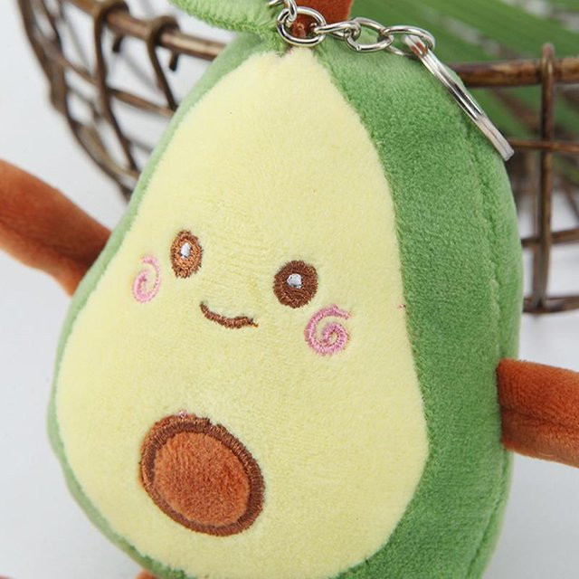 Fashionapple Schlüsselanhänger Avocado Plüsch, beige, Unisex - Bild 1