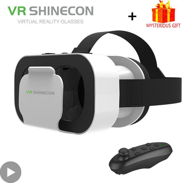 Shinecon Viar Virtual Reality Headset White – 3D Mobile VR-Brille für dein Smartphone - Bild 1