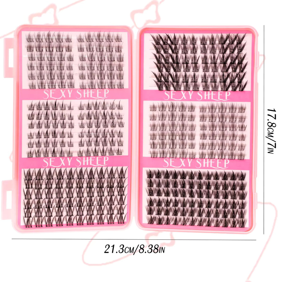 SEXYSHEEP Wimpern-Cluster, Black, Unisex - Bild 2