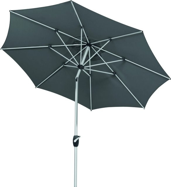 Schneider Marktschirm Venedig in Anthrazit mit Aluminiumgestell und Polyester-Gewebe Ø 270 cm - Bild 1