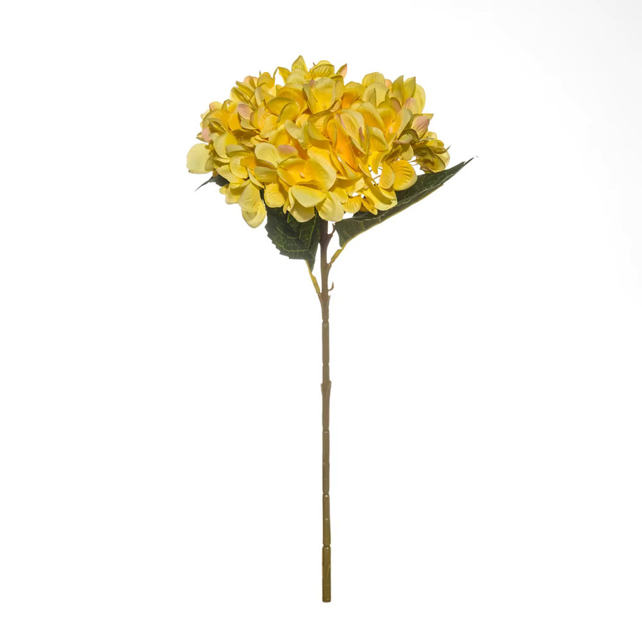 XIAOYINMO Seidenhortensien als künstliche Blumen in bunt und Gelb für Hochzeiten, Valentinstag und DIY-Dekoration - Bild 2