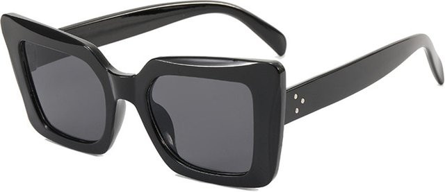 Techsuit 5277 Sonnenbrille, Damen, Vollrand, Square, Schwarz Grau, Kunststoff - Bild 1