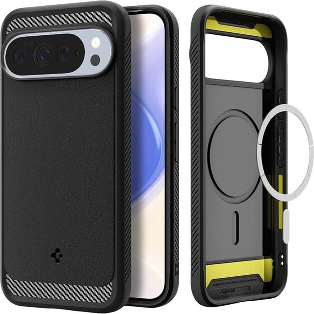 Spigen Rugged Armor MagSafe Schutzhülle für Google Pixel 10 Pro XL in Mattschwarz - Bild 1