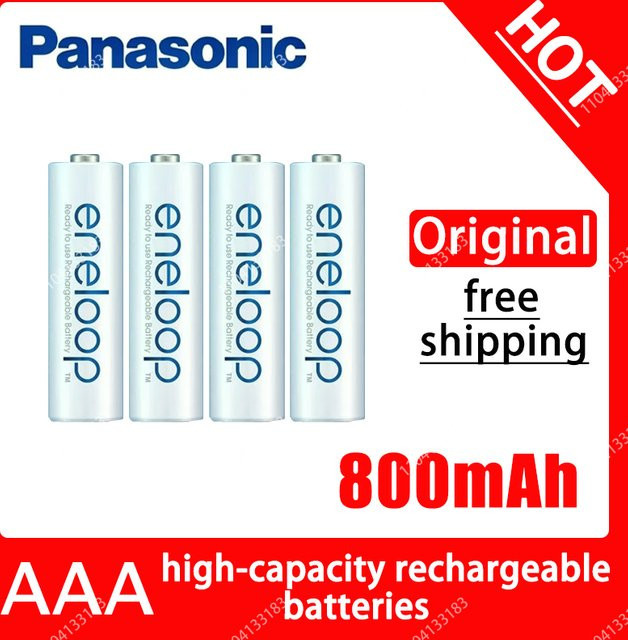 Panasonic Eneloop AAA Ni-MH Akkus mit 800 mAh in Grün und Weiß - Bild 1