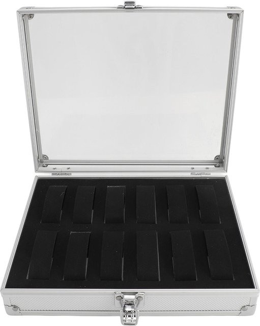 Neoglint Uhrenaufbewahrungsbox Aluminium, 12 Fächer, Weiß, Unisex - Bild 1