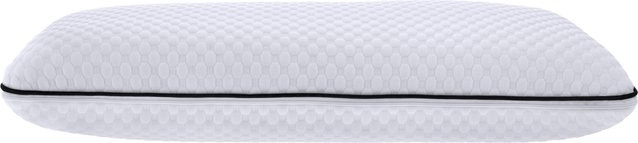 LIVARNO Premium Kopfkissen mit Memory-Foam und abnehmbarem Bezug, B/H/T: 75 x 35 x 12 cm, Weiß/Blau - Bild 1