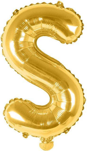 Rico Design Folienballon Buchstabe in Gold, Höhe: 36 cm - Bild 1