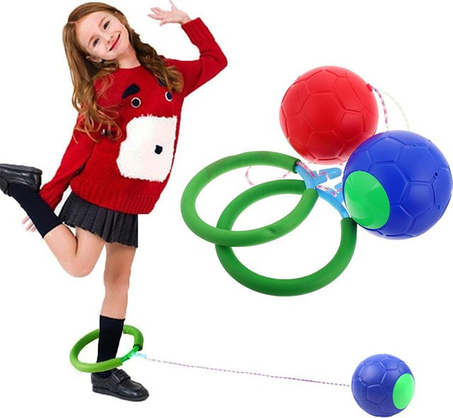 soulbao Jump Ball Rotation Jump Ring, Springseil Ball, Bunt / Mehrfarbig - Bild 1