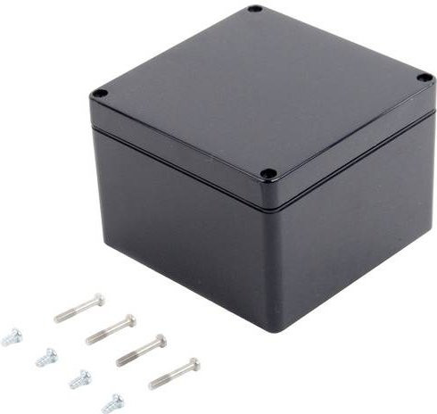 TRU Components KST 227 Industrie-Gehäuse aus ABS in Schiefer-Grau, B/T/H: 12,0 x 12,0 x 8,5 cm - Bild 1