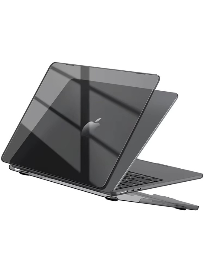 Schwarze transparente Hartschalen-Laptop-Hülle für Apple MacBook Air und MacBook Pro - Bild 5