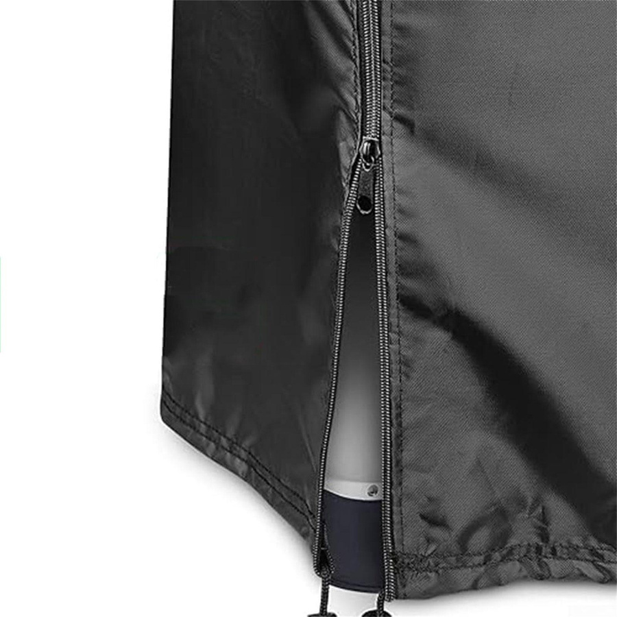 Three Body Wasserdichte Poolfilterabdeckung aus Oxford-Gewebe in Schwarz für Sandfiltersysteme und Poolpumpen - Bild 2