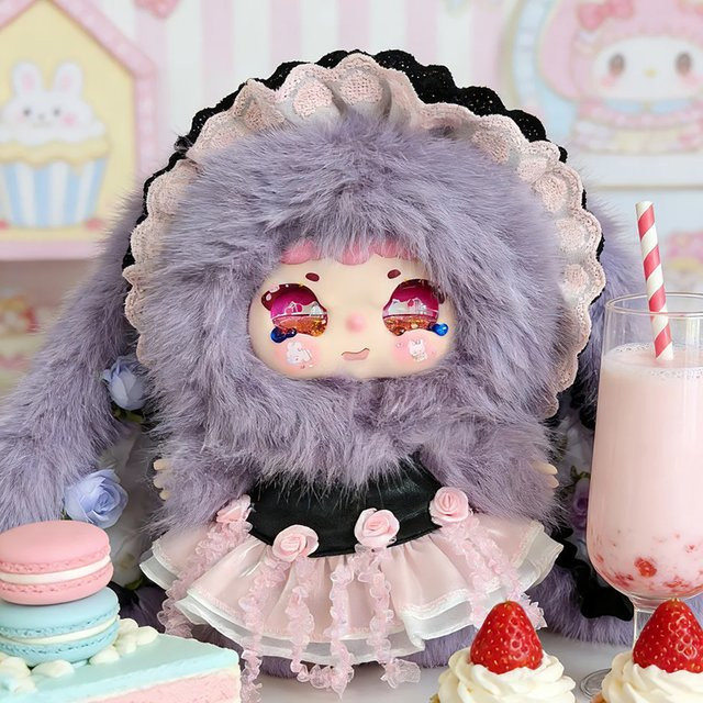 Jiimo Rose Dream Island Kollektion Kleine Prinzessin Hasenpuppe, Plüschtier, Rosa - Bild 1