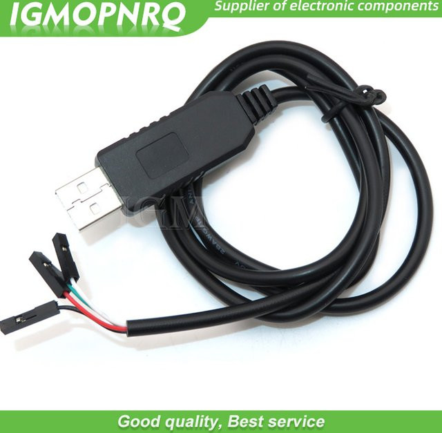 USB zu RS232 TTL UART PL2303HX Konverter Adapter Modul, Schwarz, Länge: 1 m - Bild 1