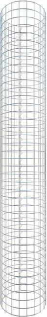 Gabiona Gabionensäule rund, silberfarben, H x Ø: 200 x 32 cm, Maschenweite 5 x 5 cm - Bild 1