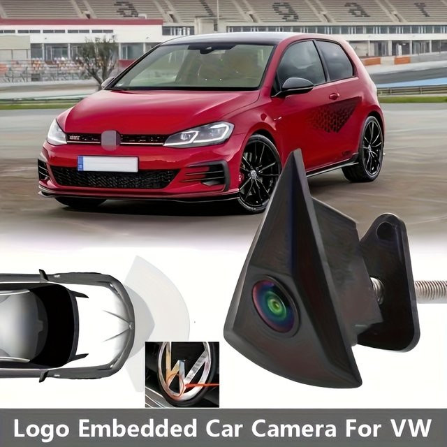 Bileeko CCD Frontansicht Autokamera in Schwarz für VW Tiguan Transporter T5 T6 Bora Golf Jetta Lavida GTI Santana - Bild 1