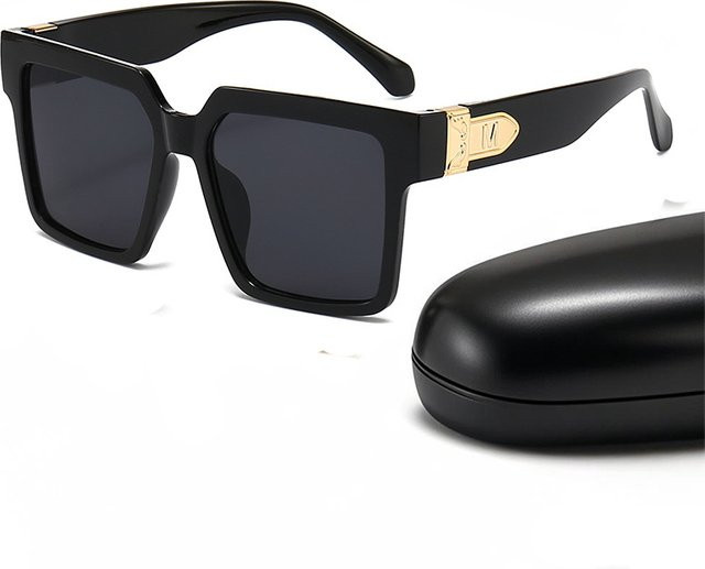 BOLGARENI Sonnenbrille, quadratisch, Vollrand, Kunststoff, schwarz, Unisex - Bild 1
