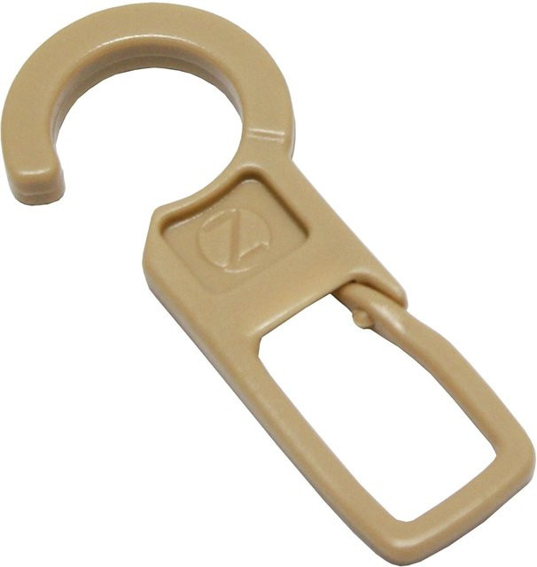 Gardinia Faltenlegehaken Lugano in Natur (Braun/Beige), 10er Pack - Bild 1