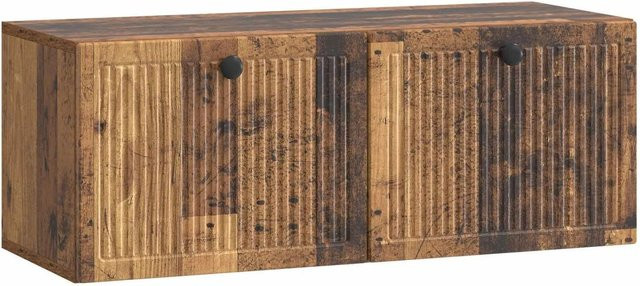 vidaXL Wandmontierter TV-Schrank aus Altholz in Braun, B/T/H: 78,5 x 31 x 30 cm - Bild 1