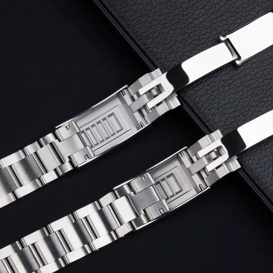 VATMENS Uhrenarmband Edelstahl, Silber, Herren - Bild 4