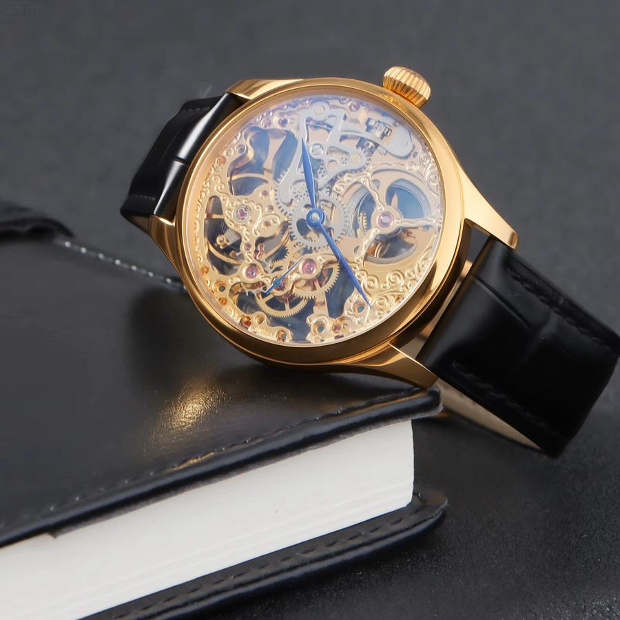SEAKOSS Armbanduhr, Handaufzug, Edelstahl, Blau, Herren - Bild 3