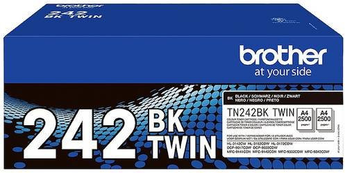 Brother Original Tonerpatrone TN-242BKTWIN Schwarz 2er-Pack für Laserdrucker - Bild 1