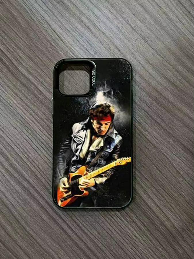 Handyhülle Bruce Springsteen Design für Apple iPhone 11 12 13 14 15 16 Pro Max Plus mit Schutzbeschichtung in Multicolour - Bild 4