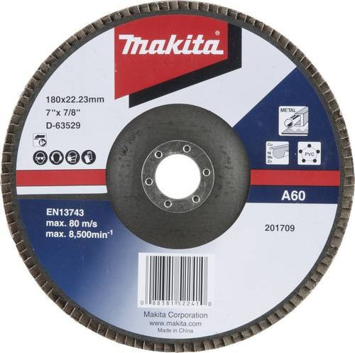 Makita Fächerschleifscheibe für Metall, Durchmesser: 180 mm, Farbe: Multicolour - Bild 1