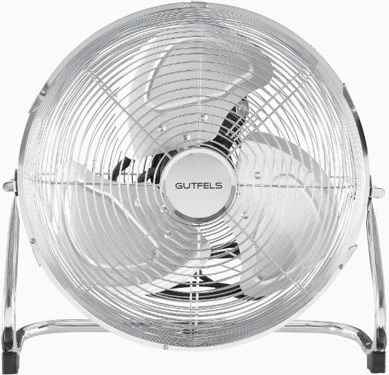 Gutfels Bodenventilator in Silber mit Oszillation und Überhitzungsschutz aus Metall - Bild 1