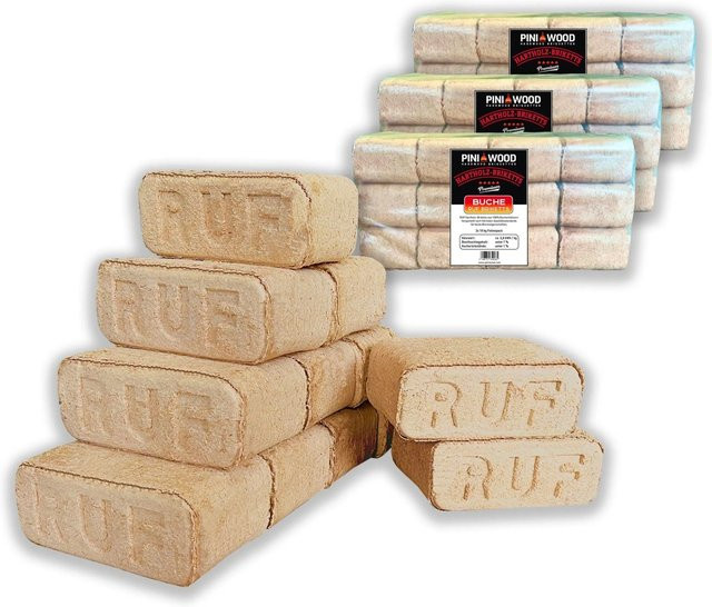 RUF Holzbriketts aus 100% Buche, 30 kg - Bild 1