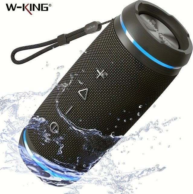 W-KING BT226 Tragbarer Bluetooth-Lautsprecher in Schwarz mit 36 W Leistung, extra Bass, 360 Grad Surround-HiFi-Sound und IPX6 Wasserdichtigkeit - Bild 1