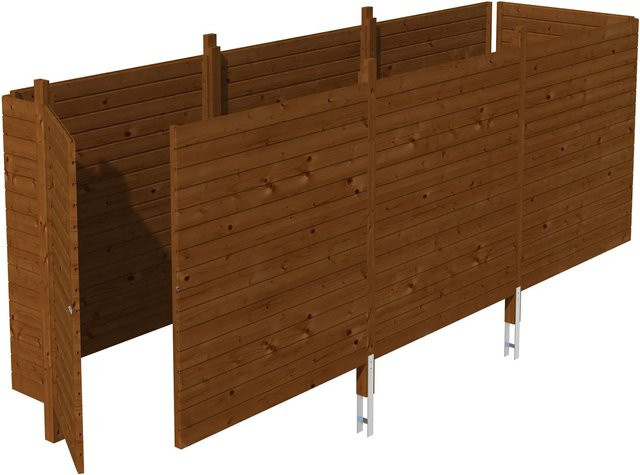 Skan Holz Brüstung Abstellraum C5 in Nussbaum, Breite: 573 cm - Bild 1