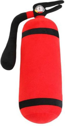 Banshimitang Feuerlöscher Plüschtier als weiches Stoffkissen in Rot, zylindrisches Nacken- und Rückenkissen für Kinder, B/H/T: 18,0 x 49,0 x 1,0 cm - Bild 1