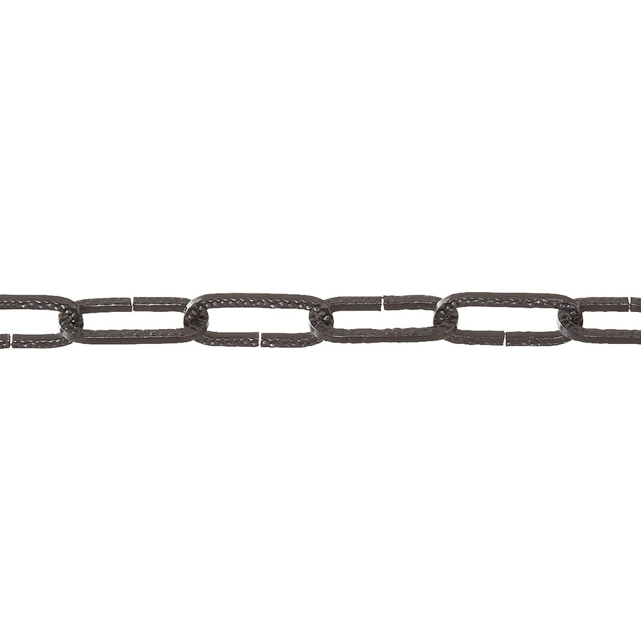 Conacord Zierkette aus Stahl in Schwarz, gehämmert, Durchmesser: 3 mm, Länge: 29 mm, Meterware - Bild 2