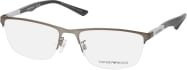 Emporio Armani EA 1142 Korrektionsbrille, Halbrand, Rechteckig, Metall, grau, Herren - Bild 1