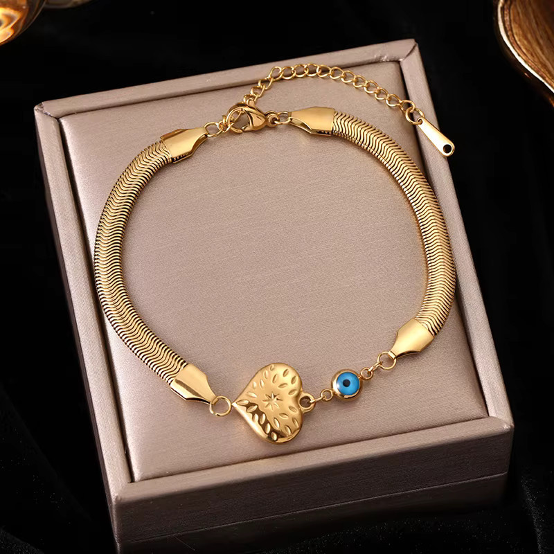 Eilieck Armband, Edelstahl, Gold, Perle, Zirkonia, Damen - Bild 2