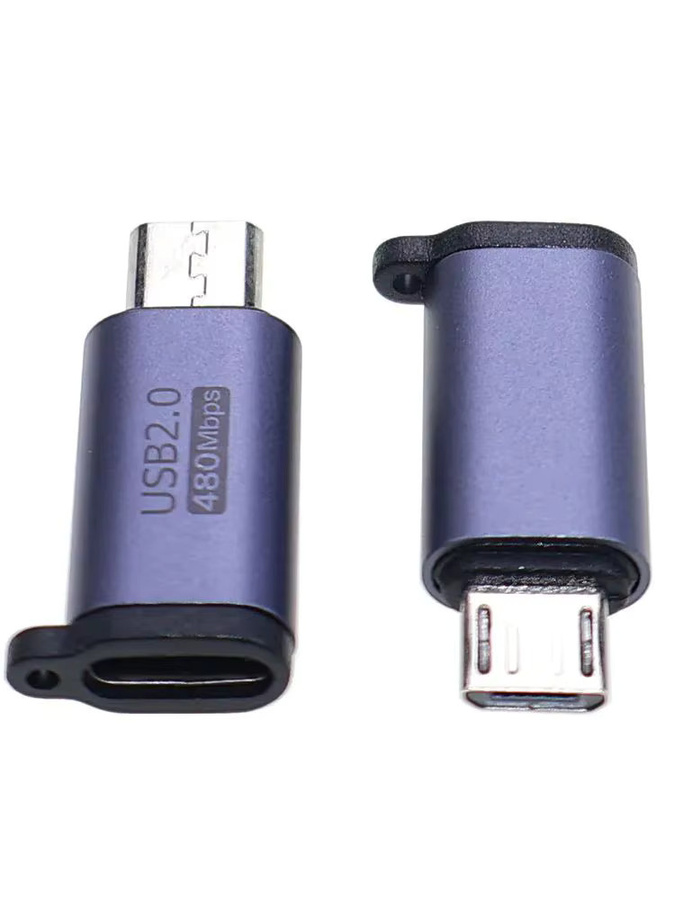 JCD USB-C auf Micro-USB Ladeadapter für PS4 Controller in Blau - Bild 2