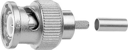 Telegärtner HDTV-BNC-Steckverbinder Stecker gerade 75 Ohm in Silber - Bild 1