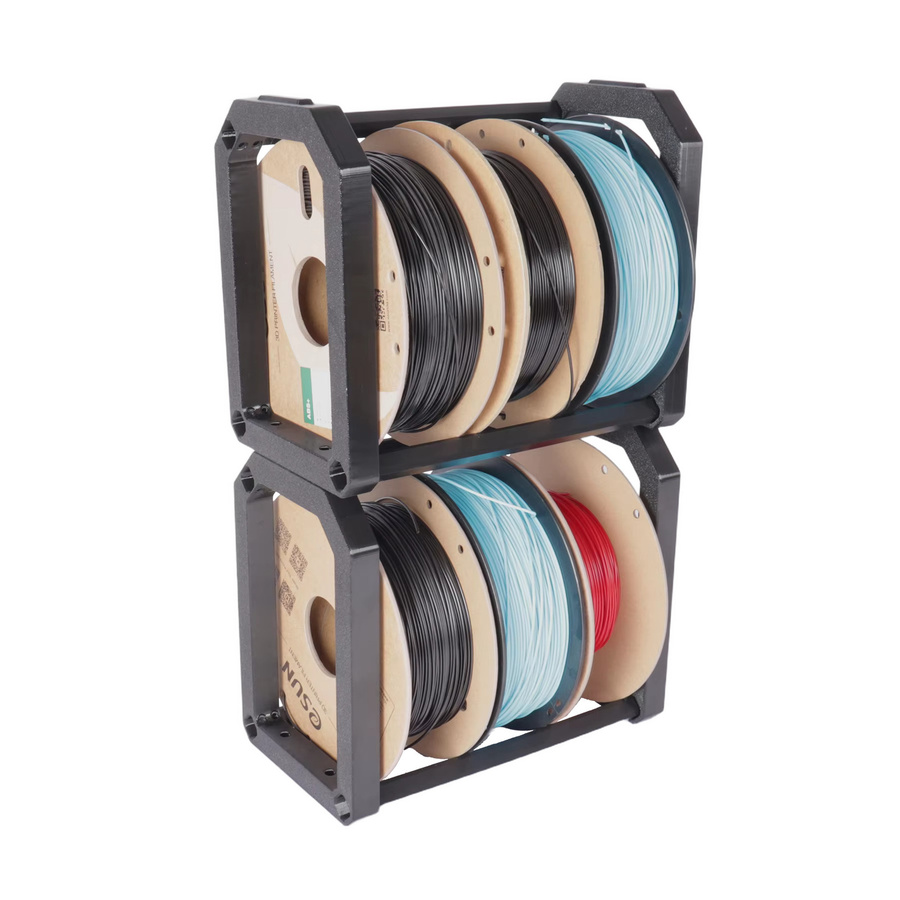 Blurolls DIY 3D-Drucker Filament-Organizer-Set V1 Modulares Aufbewahrungssystem mit PETG-Teilen und Filamentspulenhalter für Maker - Bild 3