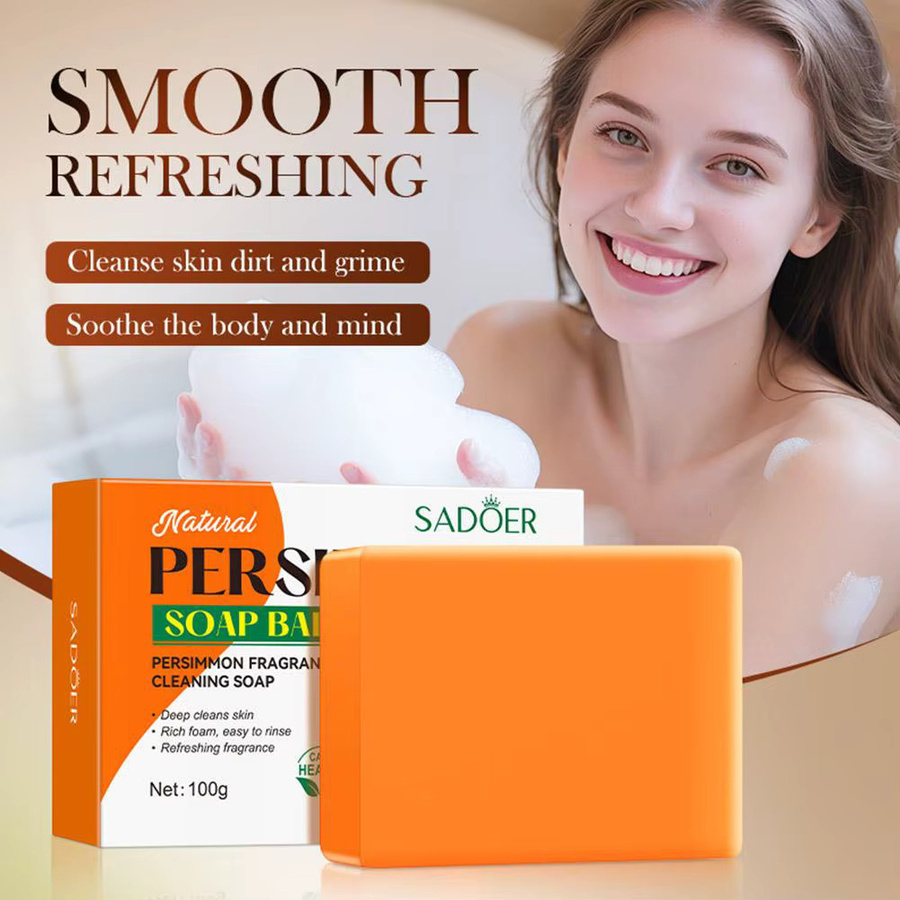 SADOER Persimmon Reinigungsseife mit Fruchtextrakt, Unisex - Bild 2
