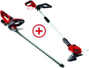 Einhell Power X-Change Akku-Heckenschere und Akku-Rasentrimmer Set mit 2,5 Ah Akku und Schnellladegerät - Bild 1